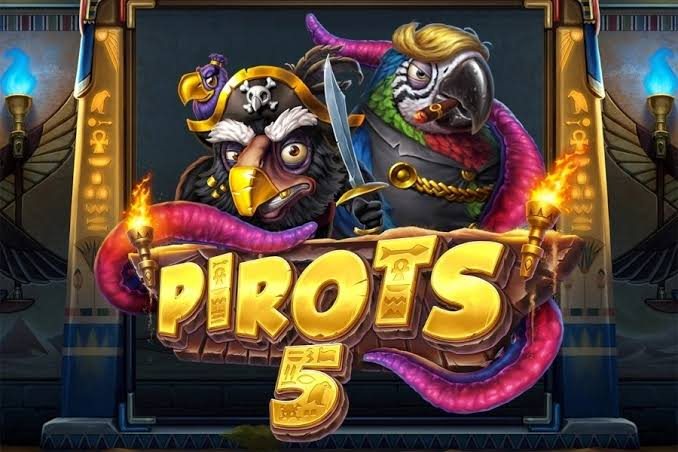 Pirots 5 The Rift of Eternity: i quattro uccelli cronali rosso, viola, verde e blu disposti attorno al Reality Core con cristalli e portali temporali su sfondo di galassie in collasso